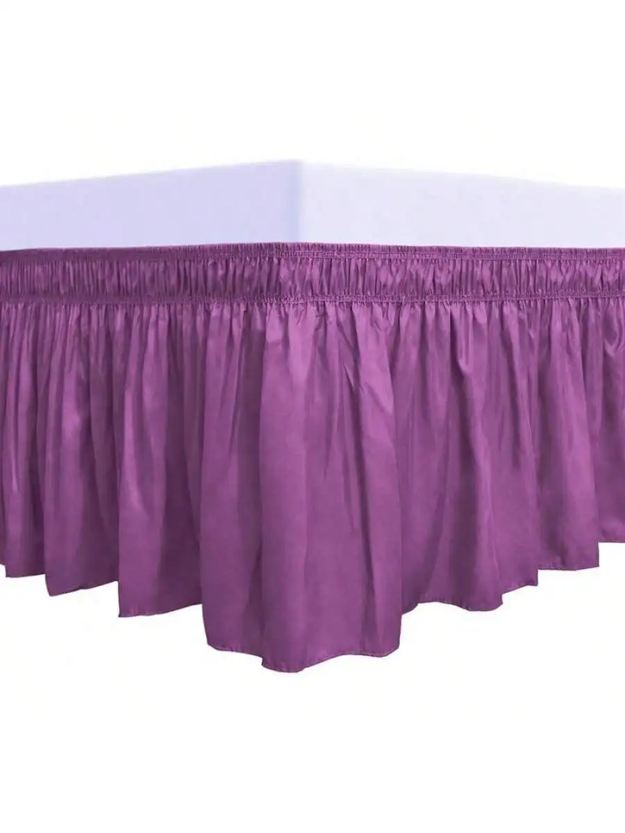 Wrap Around Ruffled Bed Skirt With Elastic Waist 18 Inch Drop Wrinkle Free Dust Ruffle For Queen King California King
Wrap Around Ruffled Bed Skirt With Elastic Waist 18 Inch Drop Wrinkle Free Dust Ruffle For Queen King California King