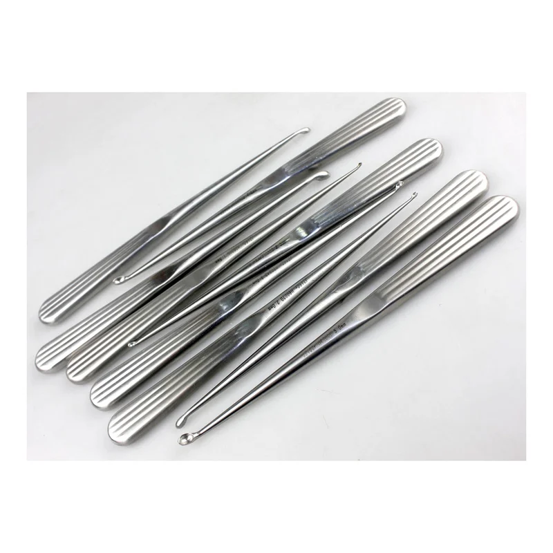 Mastoid curette, external auditory canal foreign body curette, debridement curette, Admiralty orthopedic otolaryngology instrume
Mastoid curette, external auditory canal foreign body curette, debridement curette, Admiralty orthopedic otolaryngology instrume