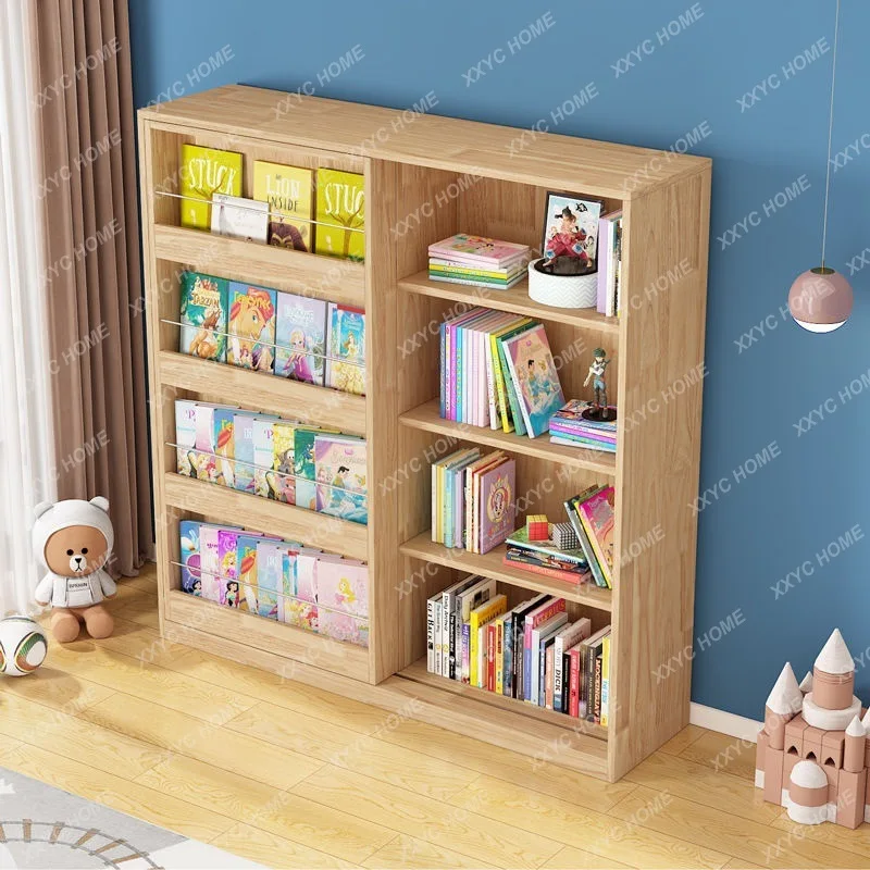 HPure solid wood children's bookshelf picture book shelf floor-to-ceiling bookcase sliding door shelf baby toy storage cabinet
HPure solid wood children's bookshelf picture book shelf floor-to-ceiling bookcase sliding door shelf baby toy storage cabinet