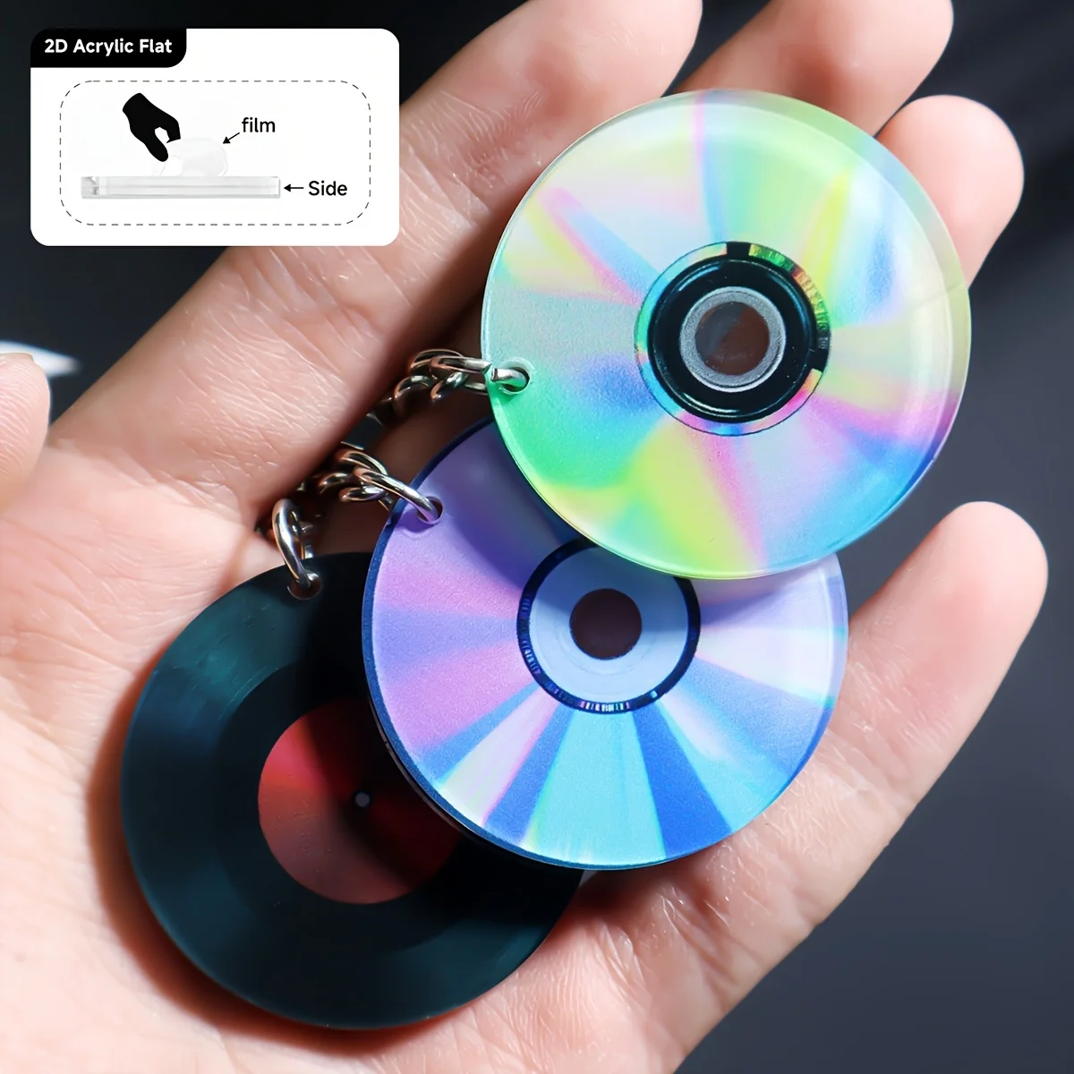 2D плоский брелок-подвеска для сумки в виде мини-музыкального CD-диска, 1 шт. | Уникальный подарок на день рождения или праздник | Дешевый товар 2D Flat
2D плоский брелок-подвеска для сумки в виде мини-музыкального CD-диска, 1 шт. | Уникальный подарок на день рождения или праздник | Дешевый товар 2D Flat
