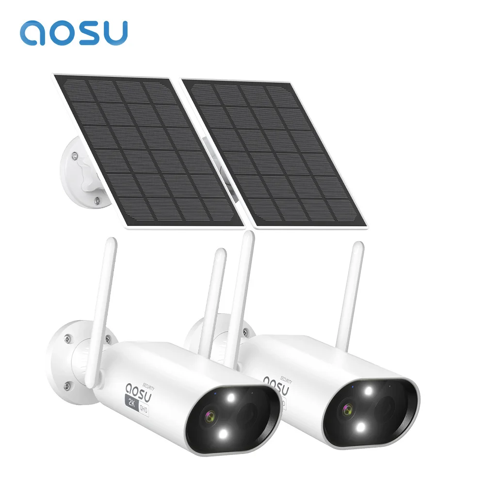 AOSU 2/3/4 шт. Wi-Fi камера на солнечной энергии, 100% беспроводная уличная камера безопасности со встроенным аккумулятором, цветное ночное видение, двусторонняя аудиосвязь, камера видеонаблюдения
AOSU 2/3/4 шт. Wi-Fi камера на солнечной энергии, 100% беспроводная уличная камера безопасности со встроенным аккумулятором, цветное ночное видение, двусторонняя аудиосвязь, камера видеонаблюдения