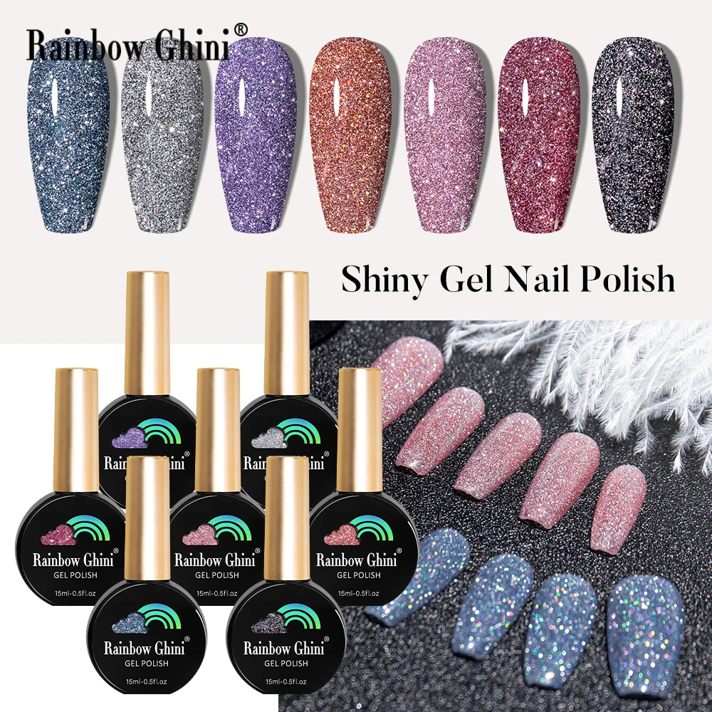 Rainbow Ghini 7 Colors 15ml Purple Crushed Diamond Nail Gel Polish Glitter Professionals Gel Varnishes For Manicure Hema Free
Rainbow Ghini 7 Colors 15ml Purple Crushed Diamond Nail Gel Polish Glitter Professionals Gel Varnishes For Manicure Hema Free