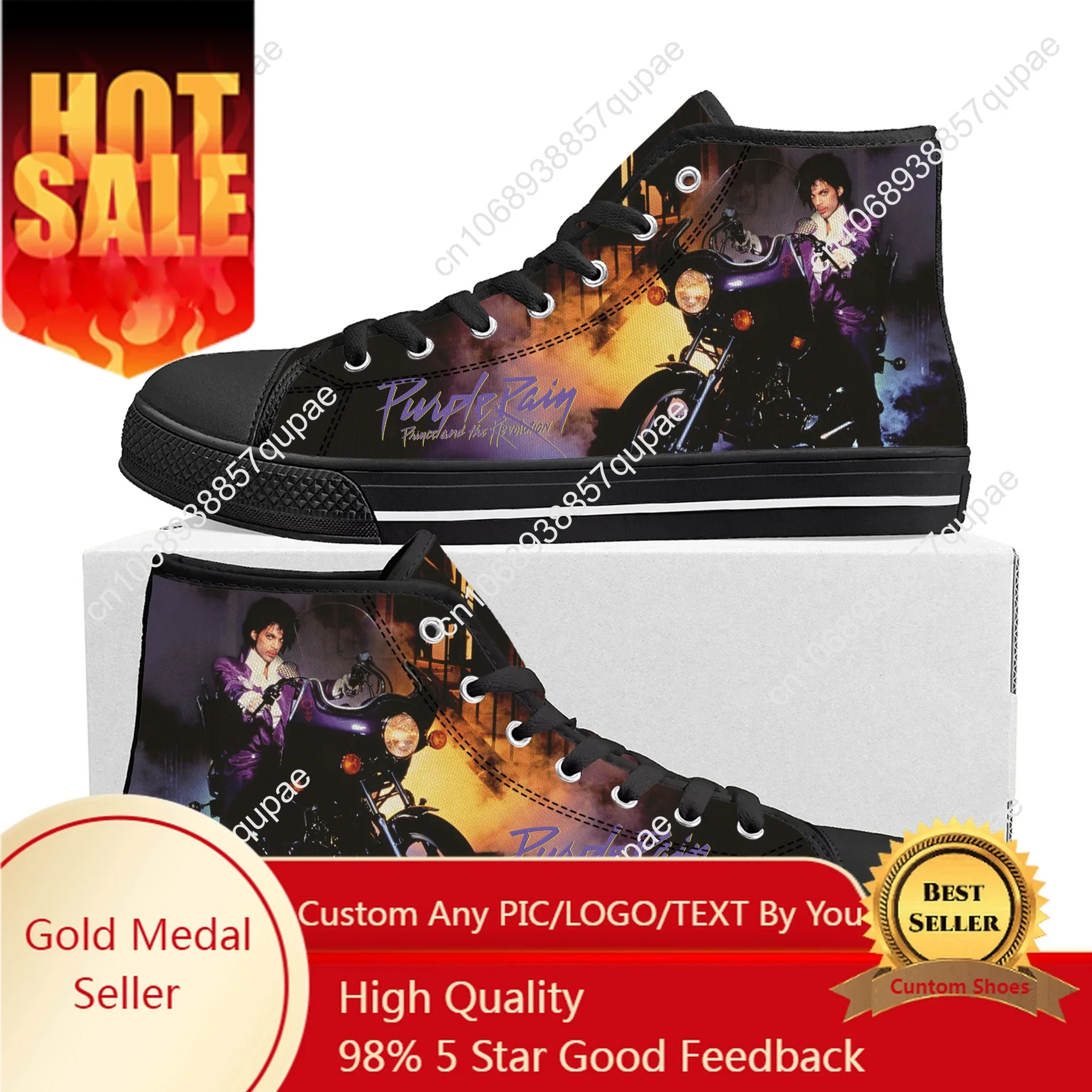 Prince Rogers Nelson Singer High Top Sneakers Mens Womens Teenager High Quality Canvas Sneaker Casual Couple Shoes Custom Shoes
Prince Rogers Nelson Singer High Top Sneakers Mens Womens Teenager High Quality Canvas Sneaker Casual Couple Shoes Custom Shoes