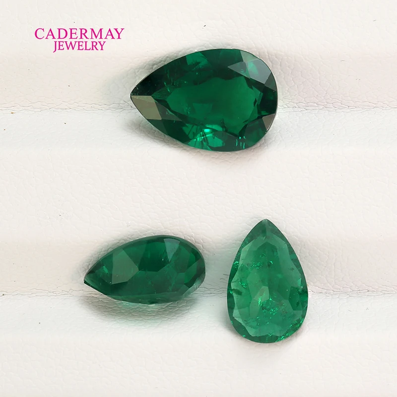 Muzuo Green Lab Grown Emerald Loose Stones 3x4mm-12x16mm Pear Cut Hydrothermal Emerald With Inculsions For Emerald Jewelry
Muzuo Green Lab Grown Emerald Loose Stones 3x4mm-12x16mm Pear Cut Hydrothermal Emerald With Inculsions For Emerald Jewelry