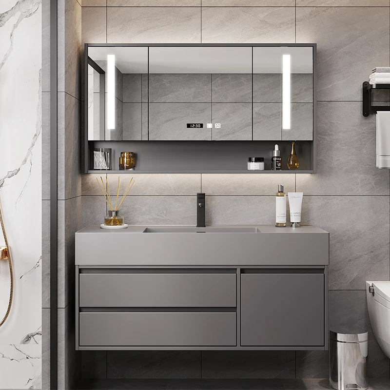 Light Luxury Bathroom Cabinet Modern Simple Accessories Decorations Cupboard Modern Sink Makeup Archivadores Home Furniture
Light Luxury Bathroom Cabinet Modern Simple Accessories Decorations Cupboard Modern Sink Makeup Archivadores Home Furniture