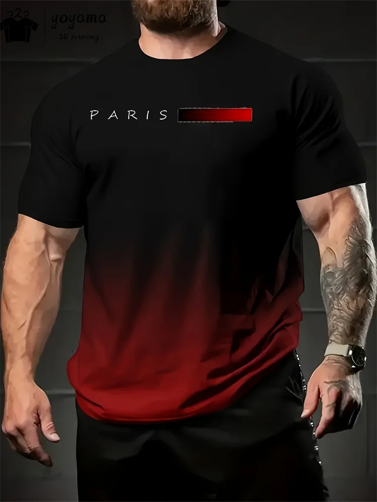 Summer Gradient Print T shirt Men Fashion Graphic T shirts 3D Print Men's Clothing Round Neck T-shirts for Men Street Rock Tops
Summer Gradient Print T shirt Men Fashion Graphic T shirts 3D Print Men's Clothing Round Neck T-shirts for Men Street Rock Tops