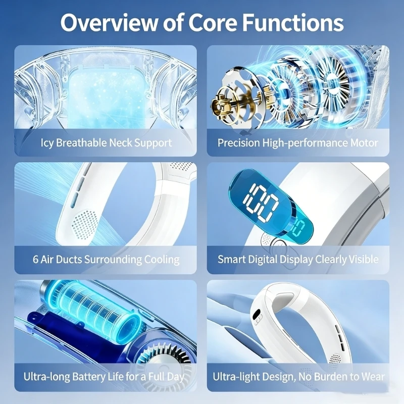 A2UE Outdoor Sports Necks Fan With Advanced Cooling Technology And Comfortable Wear
A2UE Outdoor Sports Necks Fan With Advanced Cooling Technology And Comfortable Wear
