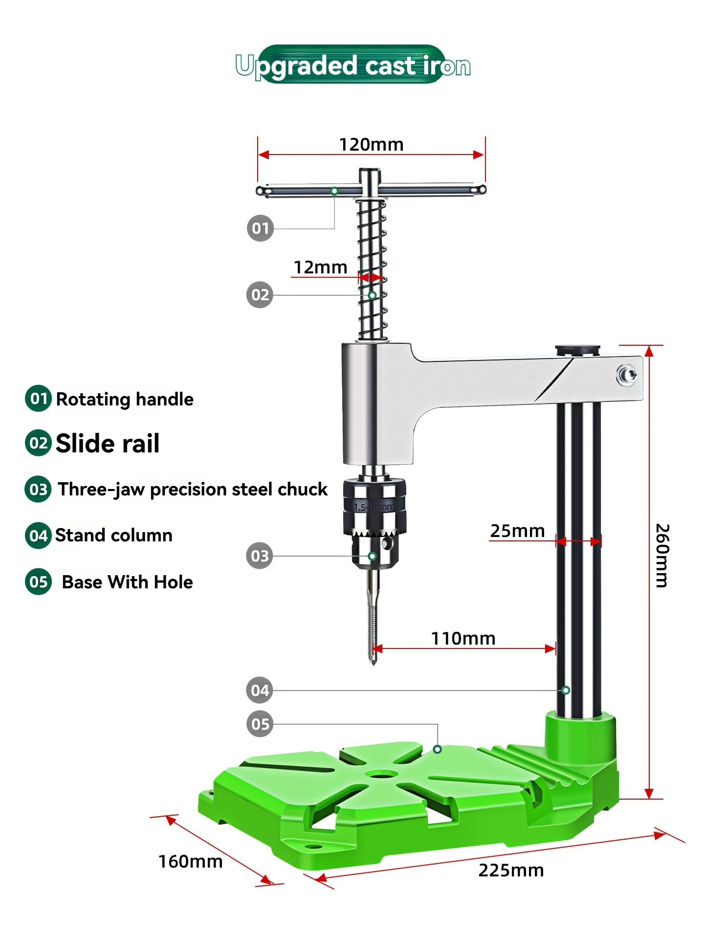 Manual Vertical Tapping Machine Tapping Small Handheld Adjustable Tap Wrench Set Tool Desktop Tapping Assist
Manual Vertical Tapping Machine Tapping Small Handheld Adjustable Tap Wrench Set Tool Desktop Tapping Assist