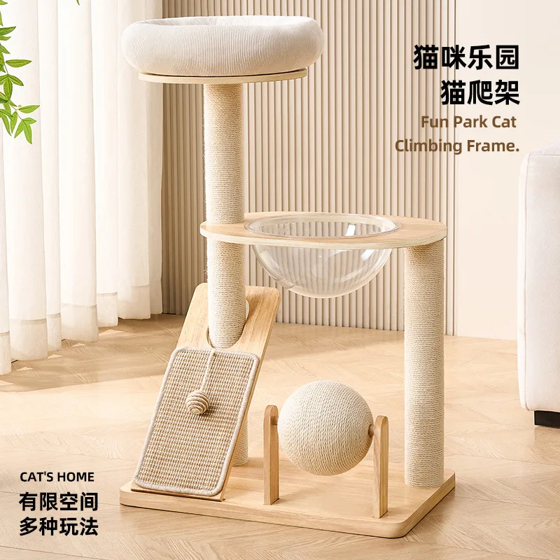 Household Does Not Occupy An Area of Solid Wood Cat Tree Vertical Scratch-resistant Space Capsule Pet Supplies
Household Does Not Occupy An Area of Solid Wood Cat Tree Vertical Scratch-resistant Space Capsule Pet Supplies