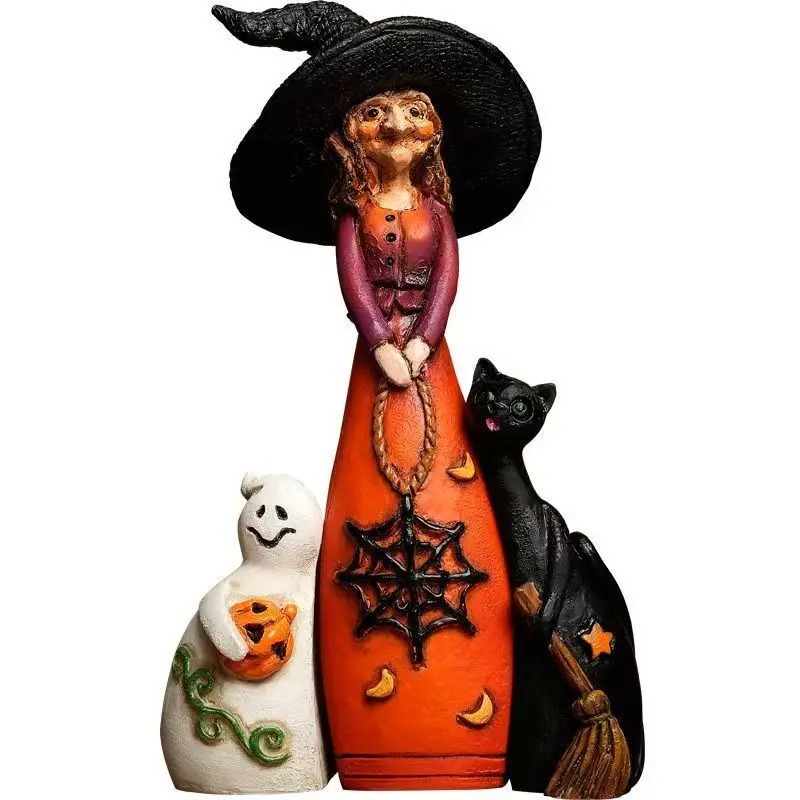 Vintage Witch Ghost Cat Resin Ornaments Home Living Room Decoration Accessories Halloween Gifts Witch Decor Landscape Display
Vintage Witch Ghost Cat Resin Ornaments Home Living Room Decoration Accessories Halloween Gifts Witch Decor Landscape Display