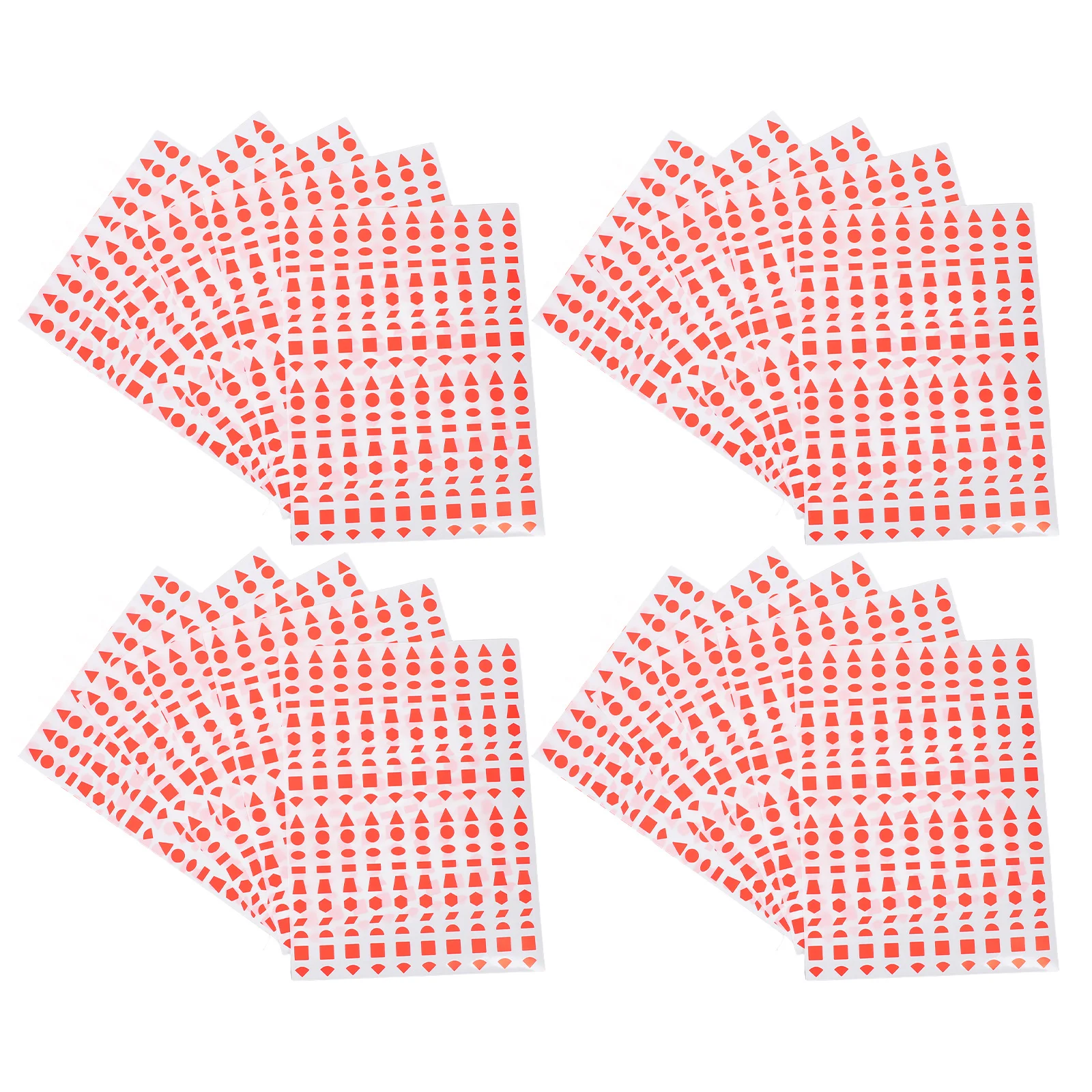 20 Sheets Marking Stickers Geometric Shapes Circles Triangles Rectangles Oval Self-Adhesive Coding Labels Decals Office School
20 Sheets Marking Stickers Geometric Shapes Circles Triangles Rectangles Oval Self-Adhesive Coding Labels Decals Office School