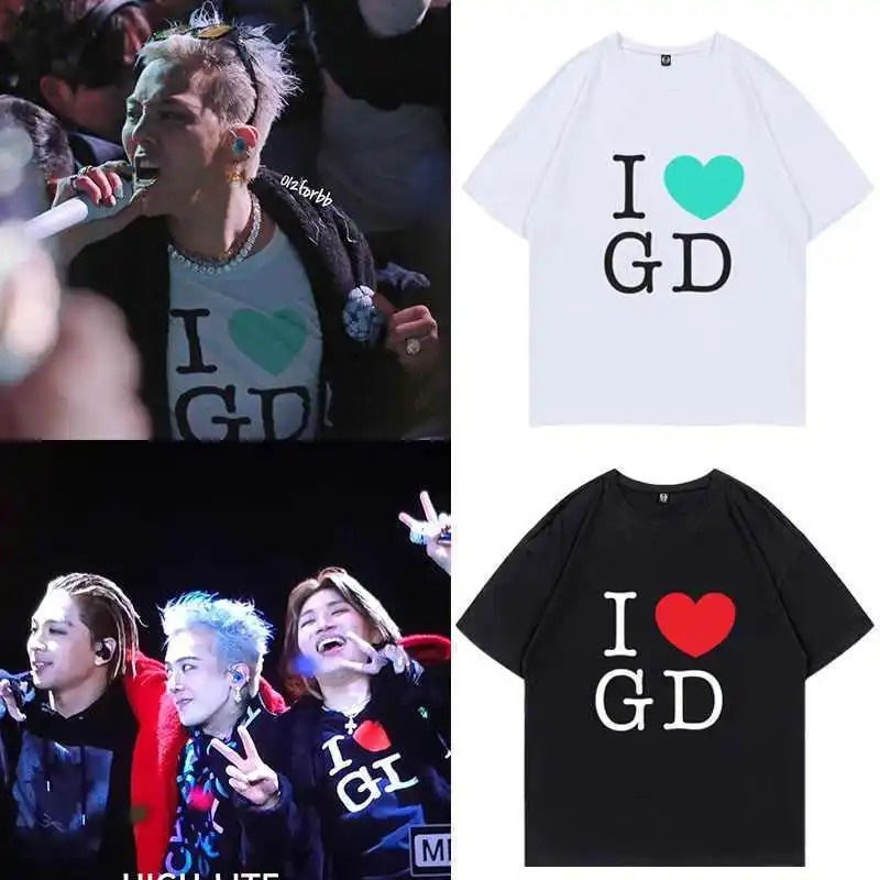 G Dragon I Love GD T Shirt Ubermensch Concert Same T-shirt Summer Cotton O-Neck Short Sleeve Tee Kpop G-dragon Übermensch Tops
G Dragon I Love GD T Shirt Ubermensch Concert Same T-shirt Summer Cotton O-Neck Short Sleeve Tee Kpop G-dragon Übermensch Tops
