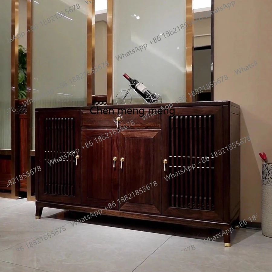 New Chinese Ebony Solid Wood Entrance Cabinet Modern Simple Chinese Living Room Locker Storage Cabinet
New Chinese Ebony Solid Wood Entrance Cabinet Modern Simple Chinese Living Room Locker Storage Cabinet