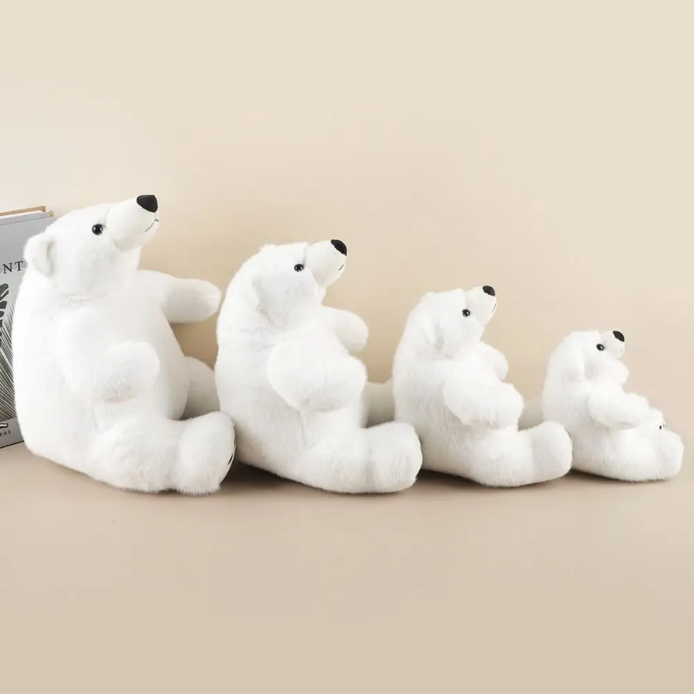 Big Feet Sitting Polar Bear Plush Toy Round Belly Scarf Stuffed Polar Bear Doll Soft Collection Animal Plush Doll
Big Feet Sitting Polar Bear Plush Toy Round Belly Scarf Stuffed Polar Bear Doll Soft Collection Animal Plush Doll