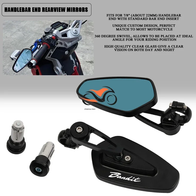Motorcycle Mirror CNC Handlebar End Rearview Mirrors For SUZUKI Bandit S650 600 650 1200 1250 1250S
Motorcycle Mirror CNC Handlebar End Rearview Mirrors For SUZUKI Bandit S650 600 650 1200 1250 1250S