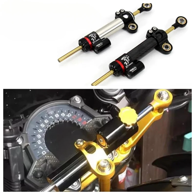 Universal Carbon fiber Motorcycle Damper Steering Stabilize Safety Control For Kawasaki Z750 Z800 Z900 Z1000 ER6N ZX-6R For BMW
Universal Carbon fiber Motorcycle Damper Steering Stabilize Safety Control For Kawasaki Z750 Z800 Z900 Z1000 ER6N ZX-6R For BMW