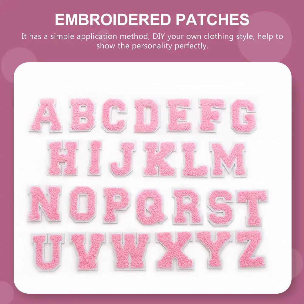 52Pcs Alphabet Iron on Patch Set DIY Embroidered Letters Decorative Sewing Clothes Repair Patches for Jackets Jeans Hats Bags
52Pcs Alphabet Iron on Patch Set DIY Embroidered Letters Decorative Sewing Clothes Repair Patches for Jackets Jeans Hats Bags