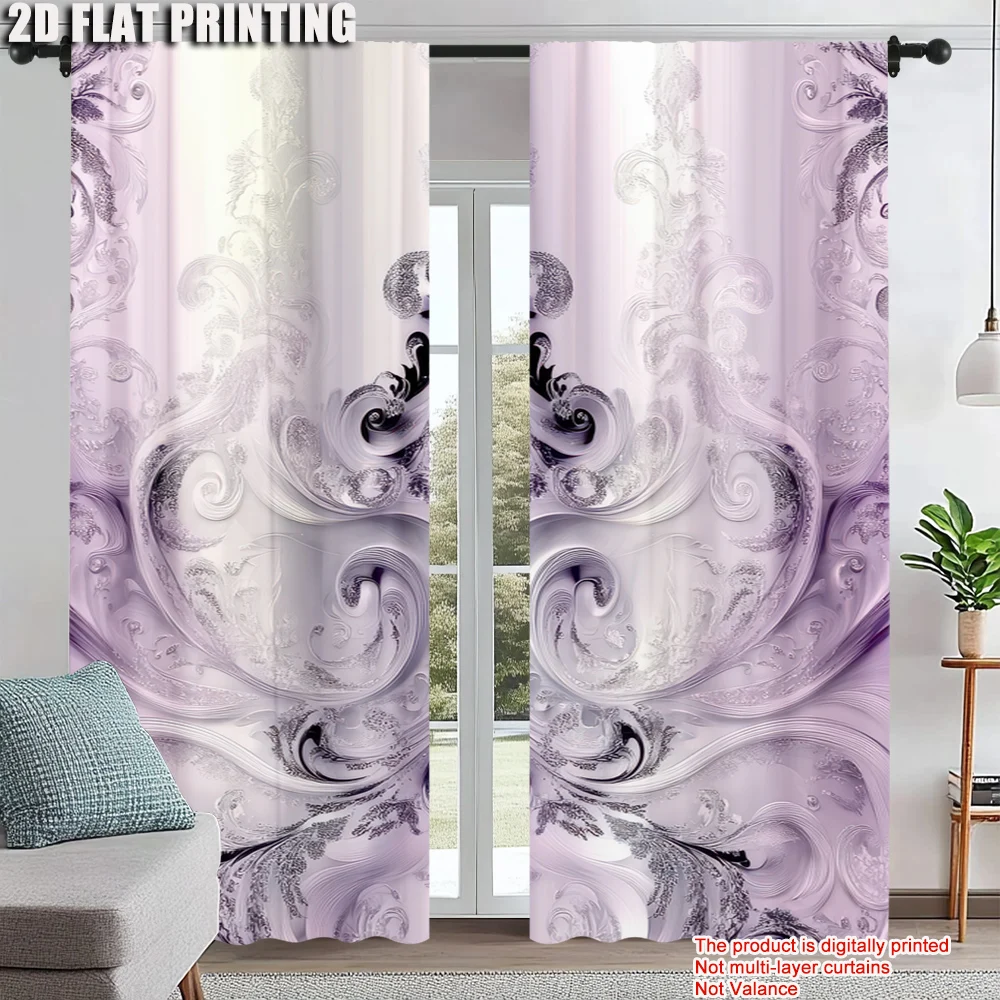 2Pcs Purple Pattern Curtains Decorative Window Treatments For Bedroom Living Room Home Decoration Room Decoration
2Pcs Purple Pattern Curtains Decorative Window Treatments For Bedroom Living Room Home Decoration Room Decoration