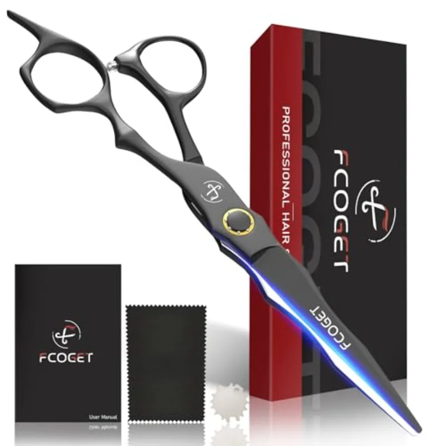 Professional Hair Cutting Scissors, High-End Japanese 440C Stainless Steel Hair Cutting Shears with Sharp Edge Blades, 6.8 inch
Professional Hair Cutting Scissors, High-End Japanese 440C Stainless Steel Hair Cutting Shears with Sharp Edge Blades, 6.8 inch