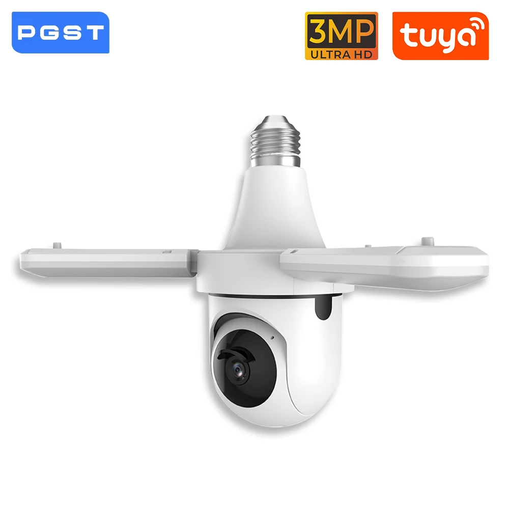 PGST HD 3MP Tuya WiFi PTZ камера безопасности садовая лампочка камера наблюдения CCTV 2-стороннее аудио ночное видение гуманоидное отслеживание
PGST HD 3MP Tuya WiFi PTZ камера безопасности садовая лампочка камера наблюдения CCTV 2-стороннее аудио ночное видение гуманоидное отслеживание
