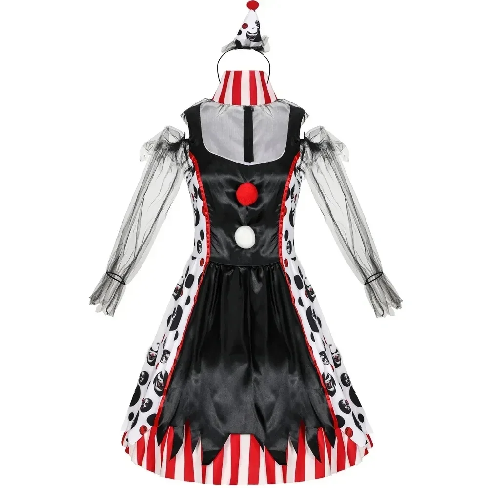 Carnival Women's Costume Terrible Evil Circus Clown Costume Broken Voodoo Doll Cosplay Dress Dream Evening Dress
Carnival Women's Costume Terrible Evil Circus Clown Costume Broken Voodoo Doll Cosplay Dress Dream Evening Dress