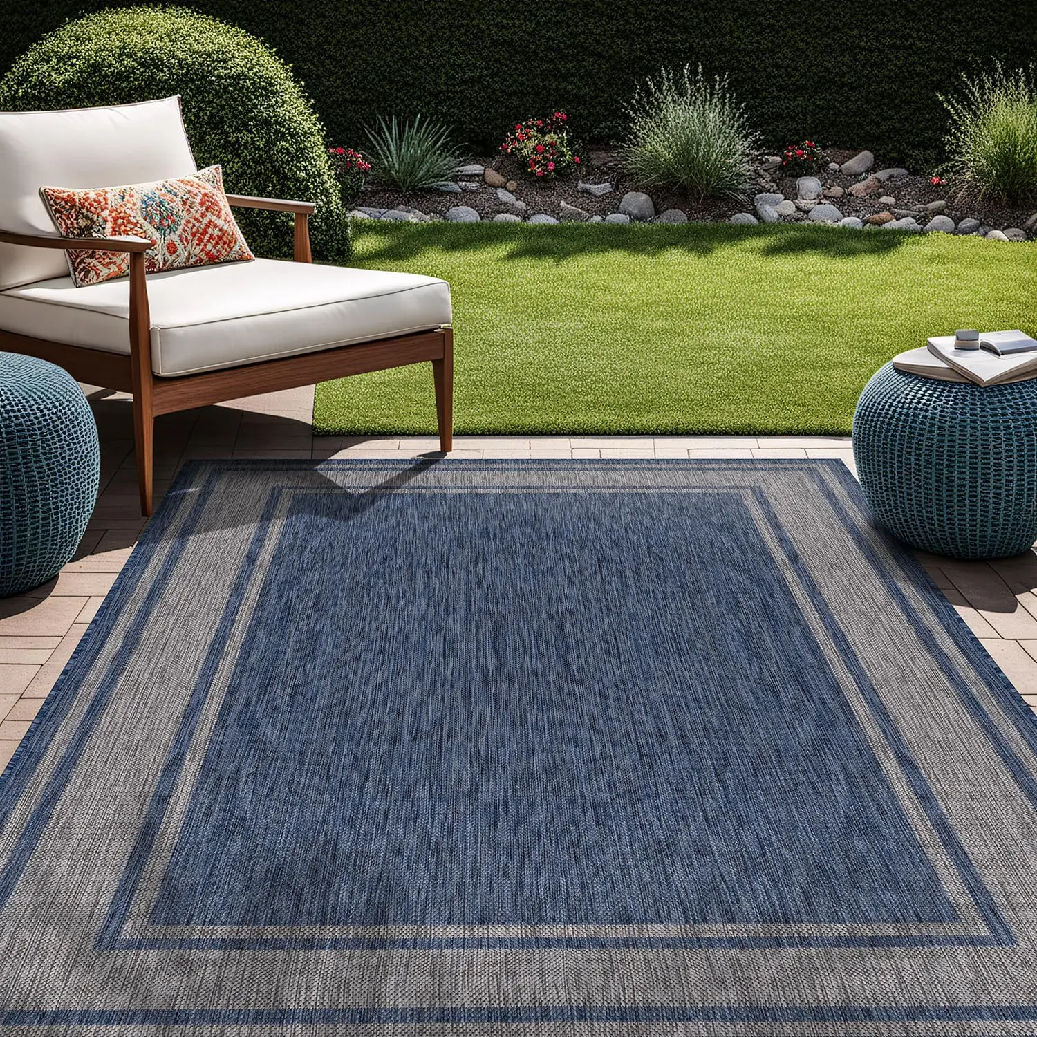 Outdoor Rug 8x10 Modern Bordered Area Rugs for Indoor and Outdoor Patio Deck Porch Garden Waterproof Weather Sun Resistant Wa
Outdoor Rug 8x10 Modern Bordered Area Rugs for Indoor and Outdoor Patio Deck Porch Garden Waterproof Weather Sun Resistant Wa