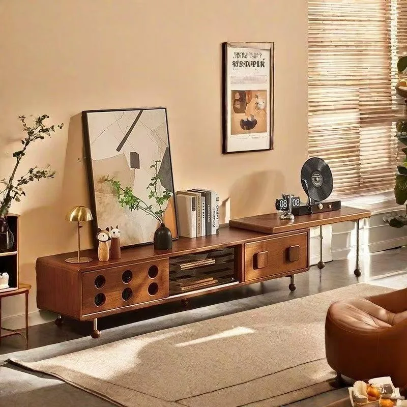 telescopic TV cabinet small apartment solid wood storage cabinet combination French retro living room home floor cabinet
telescopic TV cabinet small apartment solid wood storage cabinet combination French retro living room home floor cabinet