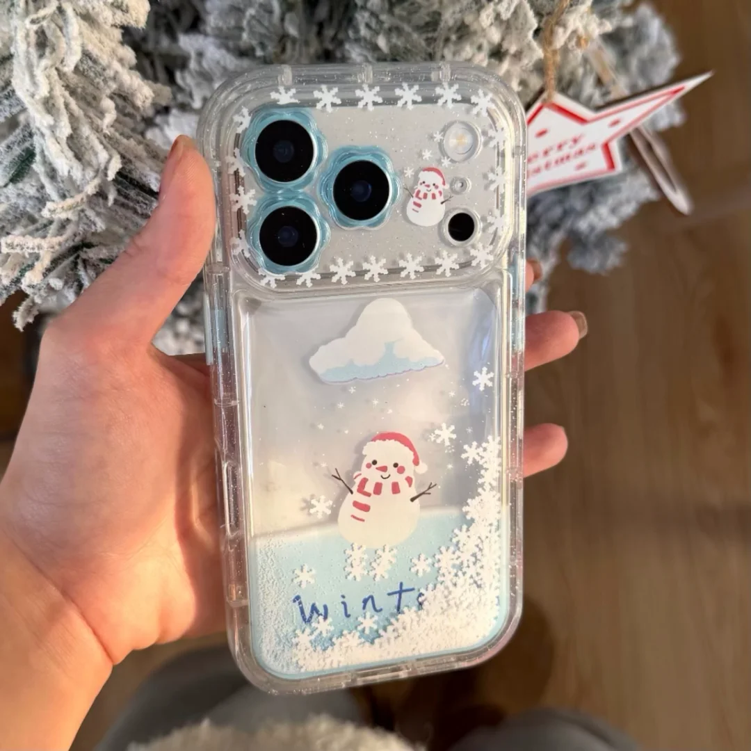 Cute Snowflake Quicksand Glitter Case For iPhone 17 16 15 Pro Max 14 Plus 13 12 mini Christmas Snowman Winter Cover
Cute Snowflake Quicksand Glitter Case For iPhone 17 16 15 Pro Max 14 Plus 13 12 mini Christmas Snowman Winter Cover