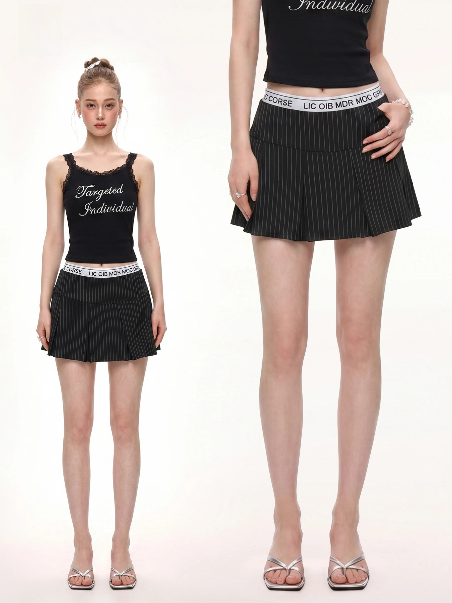 November Stripe Pleated Skirt Women Summer Small Size Spicy Girl Design High Waist Slimming Suit Half-length Skirt
November Stripe Pleated Skirt Women Summer Small Size Spicy Girl Design High Waist Slimming Suit Half-length Skirt