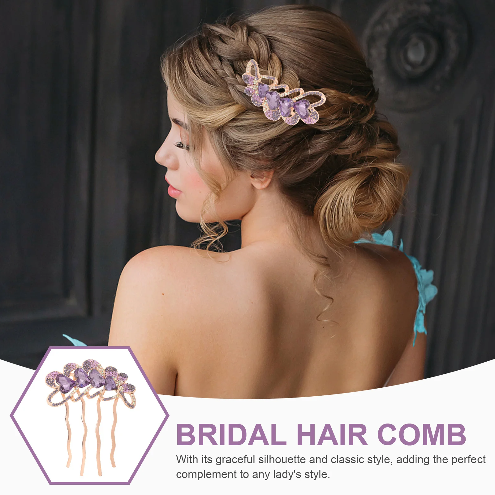 Rhinestone Hair Comb Metal Sparkling Decorative Hair Jewelry for Women Elegant Wedding Bride Accessory Styling Updos Braids
Rhinestone Hair Comb Metal Sparkling Decorative Hair Jewelry for Women Elegant Wedding Bride Accessory Styling Updos Braids