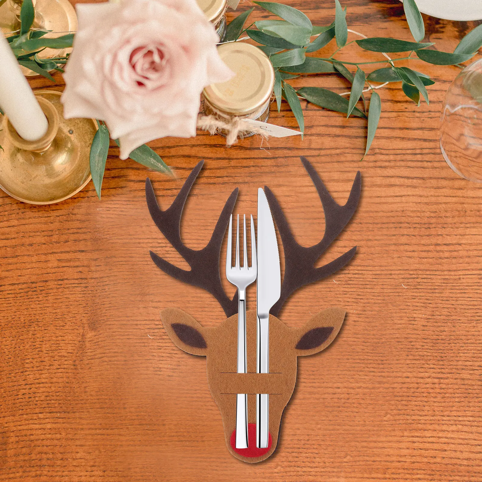 4Pcs Christmas Elk Silverware Holders Cutlery Bags Xmas Tableware Storage Festive Party Decor Cutlery Holder for Party
4Pcs Christmas Elk Silverware Holders Cutlery Bags Xmas Tableware Storage Festive Party Decor Cutlery Holder for Party
