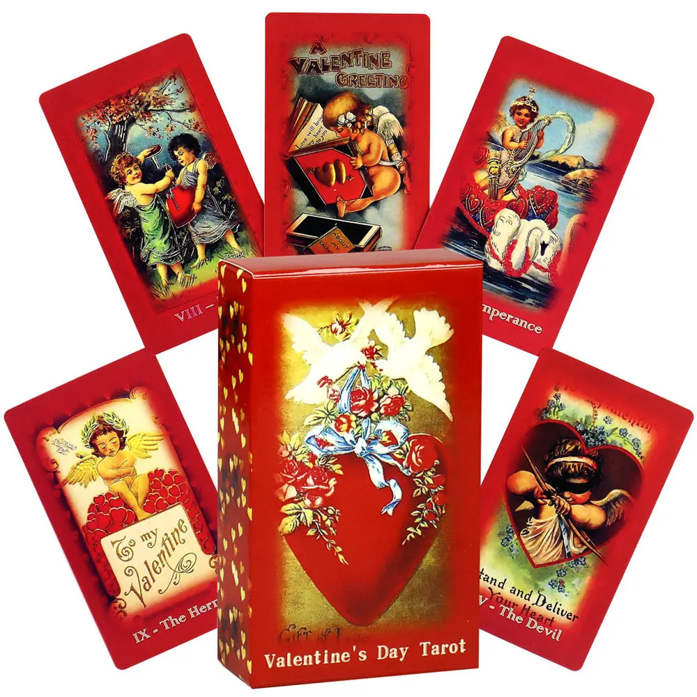 Valentines Day Tarot Oracle Leisure Entertainment Card Family Gathering Divination Deck Tarot Board Playing Card Game
Valentines Day Tarot Oracle Leisure Entertainment Card Family Gathering Divination Deck Tarot Board Playing Card Game