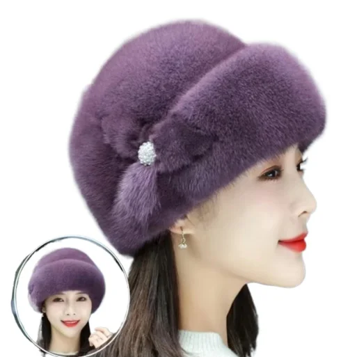Imitation Mink Fur Hat Women's Winter Warm Headgear Middle-aged and Elderly Mother Hat Fashionable and Simple Women's Beanies
Imitation Mink Fur Hat Women's Winter Warm Headgear Middle-aged and Elderly Mother Hat Fashionable and Simple Women's Beanies
