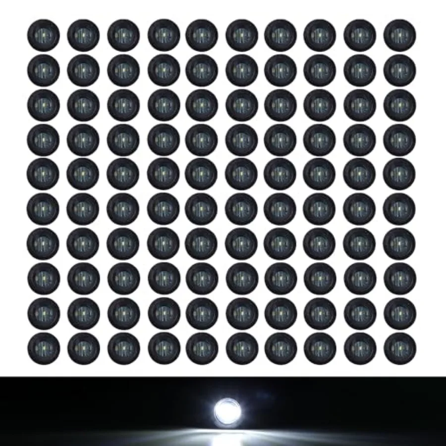 100 Pcs 3/4 Inch Light 3 LED ance Markers Side Marker Indicator Lights Mini Round Front Rear with Grommet for Truck Trailer Lor
100 Pcs 3/4 Inch Light 3 LED ance Markers Side Marker Indicator Lights Mini Round Front Rear with Grommet for Truck Trailer Lor