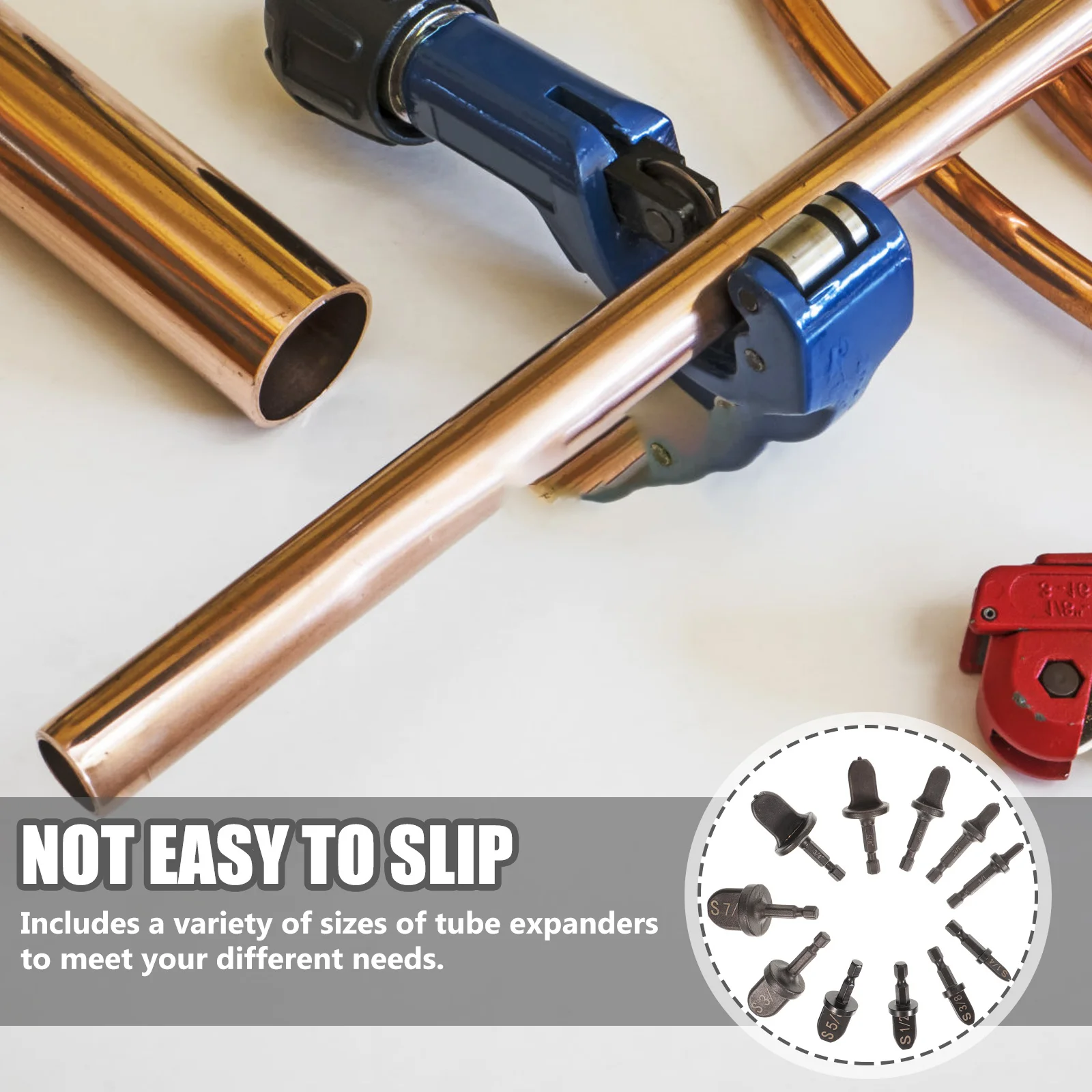 1Set Tube Expander Pipe Expander Swaging Tool Metal for Air Conditioner Hvac Repair Plumbing Tools Flare Tool Set 
1Set Tube Expander Pipe Expander Swaging Tool Metal for Air Conditioner Hvac Repair Plumbing Tools Flare Tool Set