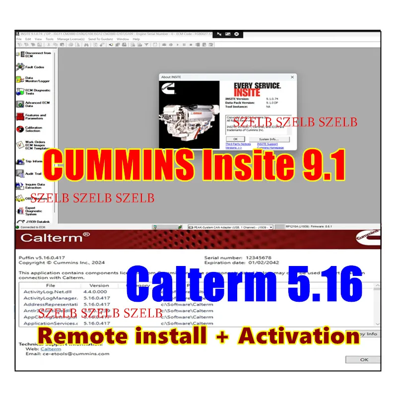 2025 Cummins Insite 9.1.0.74 No Expire + Calterm 5.16 для системы двигателя CMS Диагностическое программное обеспечение Онлайн-услуга удаленной установки
2025 Cummins Insite 9.1.0.74 No Expire + Calterm 5.16 для системы двигателя CMS Диагностическое программное обеспечение Онлайн-услуга удаленной установки