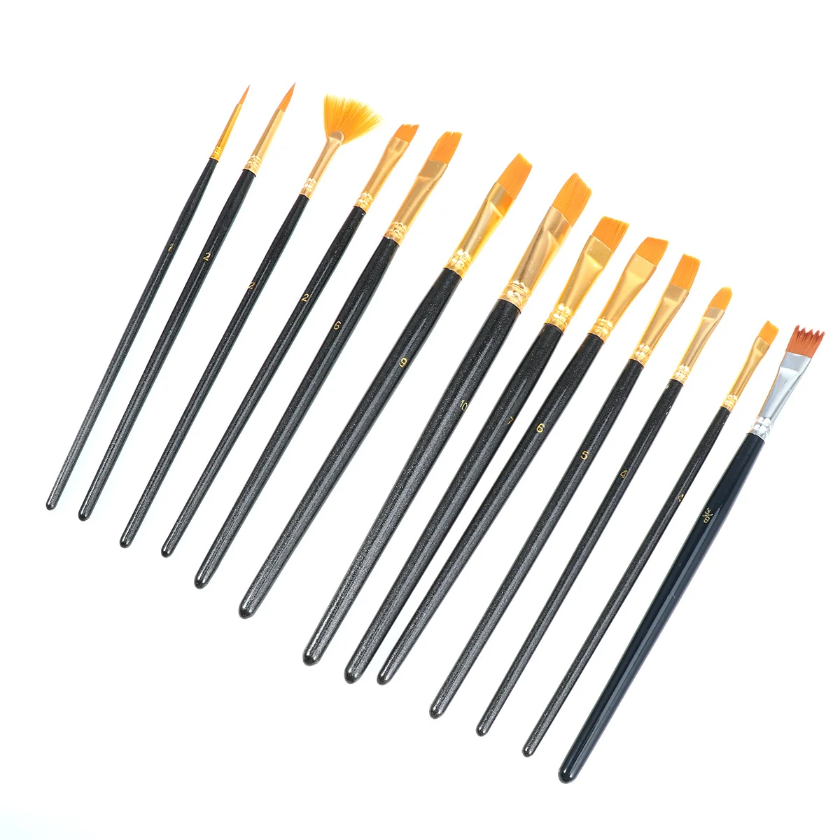 13pcs Painting Brush Set Nylon Bristles Wood Handle For Artists Drawing Painting Kit Face Art Craft School Event Use
13pcs Painting Brush Set Nylon Bristles Wood Handle For Artists Drawing Painting Kit Face Art Craft School Event Use