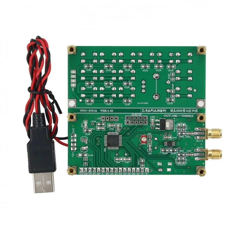 2026 Si5351-2VFO-150 2 Channel Signal Source VFO-5351A V1.03 Square Wave Out 10K-150MHz Signal Generator Module
2026 Si5351-2VFO-150 2 Channel Signal Source VFO-5351A V1.03 Square Wave Out 10K-150MHz Signal Generator Module