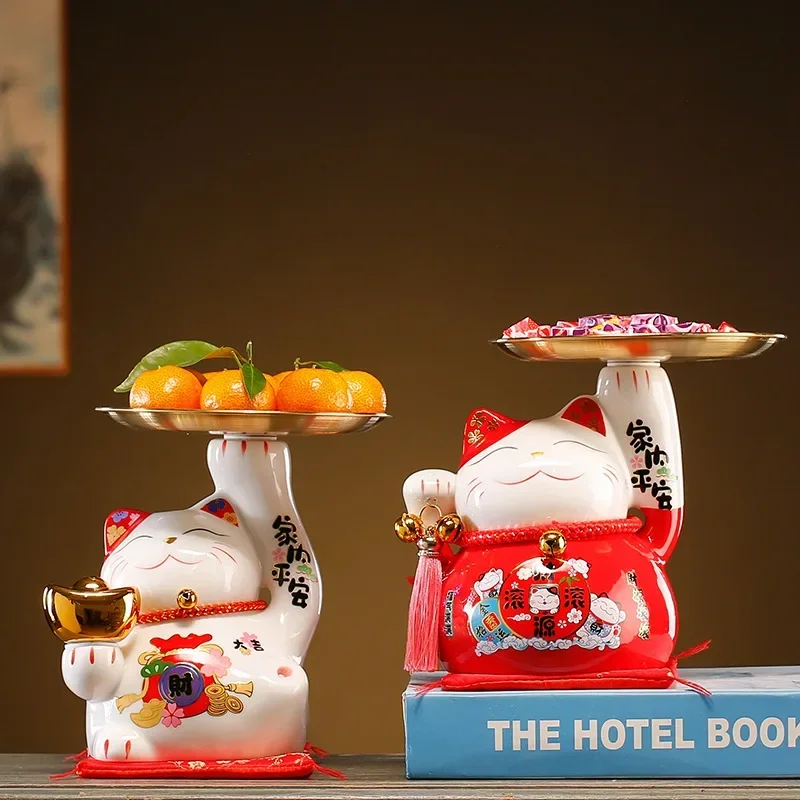 Lucky Cat Key Storage Ornament Ceramic Living Room Desktop Entrance Home Decoration Tray Fruit Plate Piggy Bank
Lucky Cat Key Storage Ornament Ceramic Living Room Desktop Entrance Home Decoration Tray Fruit Plate Piggy Bank