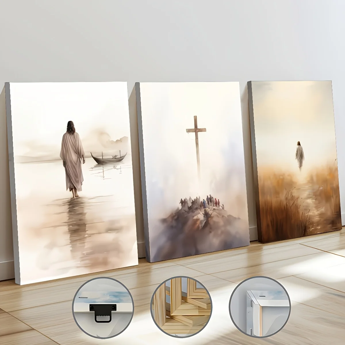 3PCS Framed Canvas Painting Ready To Hanging Religious Belief Character Art Print Home Decoration Wall Art, Room Decoration
3PCS Framed Canvas Painting Ready To Hanging Religious Belief Character Art Print Home Decoration Wall Art, Room Decoration