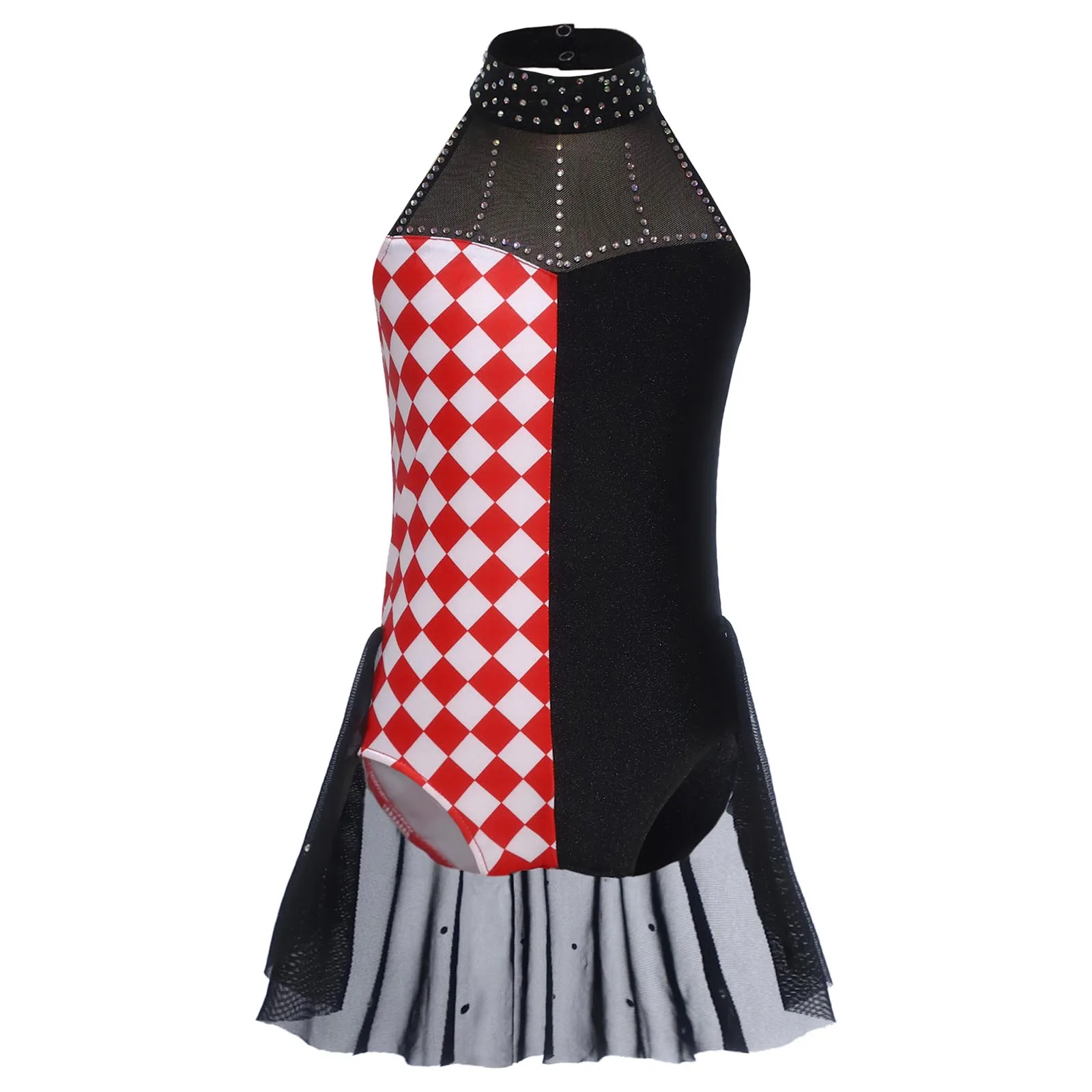 Girls Circus Clown Jumpsuit Halter Neck Sparkle Ballet Dance Leotard Dress Gymnastics Modern Dance Outfits Performance Costume
Girls Circus Clown Jumpsuit Halter Neck Sparkle Ballet Dance Leotard Dress Gymnastics Modern Dance Outfits Performance Costume