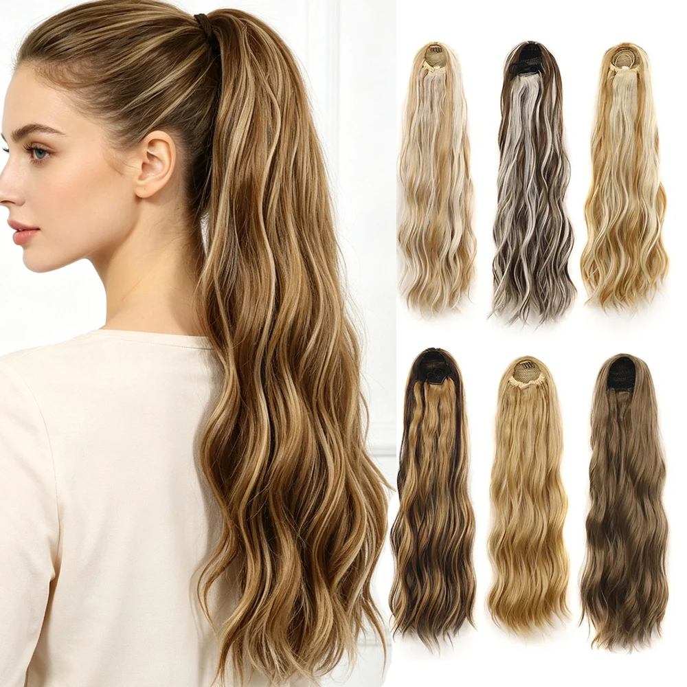 24inch Ponytails Long Wavy Hair Drawstring Ponytail Extension for Women Daily Use Synthetic Hairpiece Convenient Hair Accessory
24inch Ponytails Long Wavy Hair Drawstring Ponytail Extension for Women Daily Use Synthetic Hairpiece Convenient Hair Accessory
