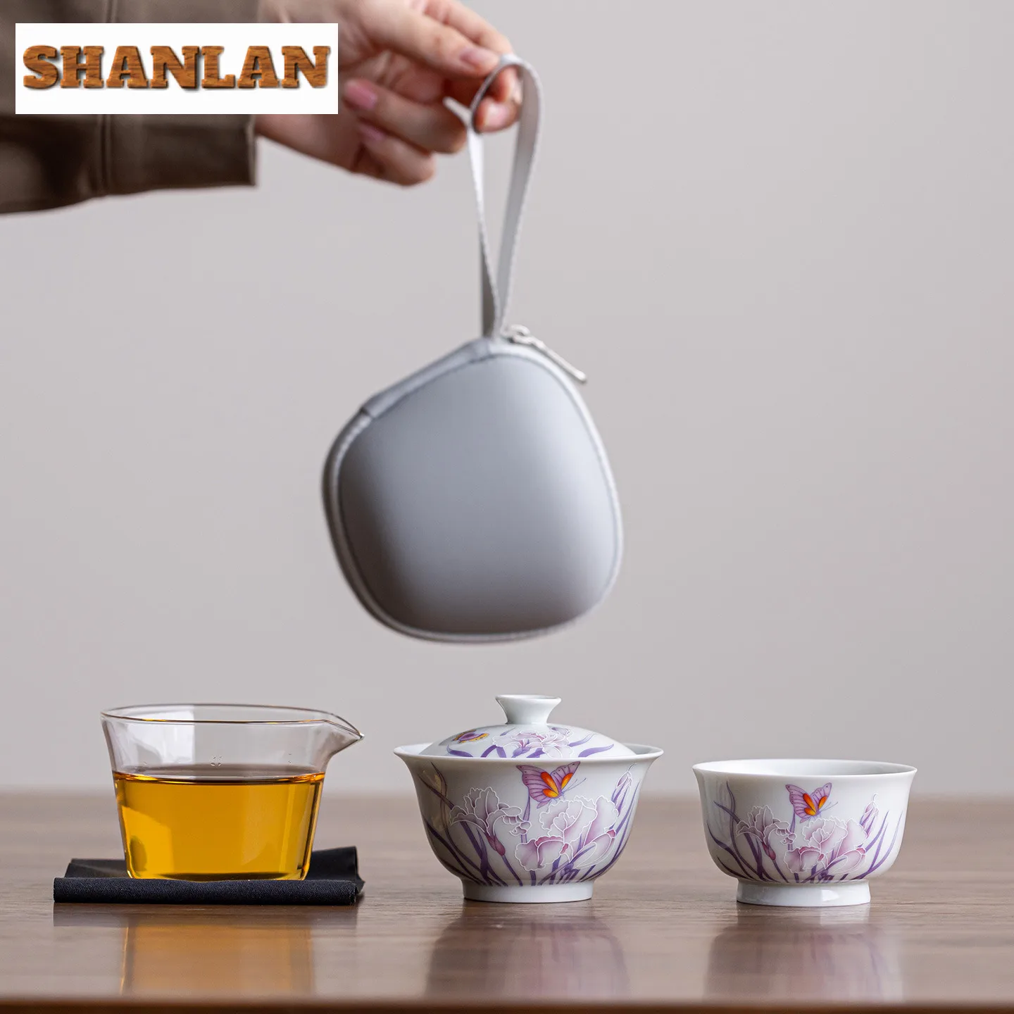 Jade Mud Purple Orchid Butterfly Travel Tea Set Kit Retro 1 Bowl 1 Cup Tea Maker Organizer Portable Outdoor Stock Bags Ornaments
Jade Mud Purple Orchid Butterfly Travel Tea Set Kit Retro 1 Bowl 1 Cup Tea Maker Organizer Portable Outdoor Stock Bags Ornaments