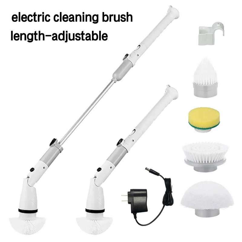 Electric Rotating Washer, Long Handle Shower Brush, 2 Speeds, Bathroom Cleaner with 5 Replacement Heads, Bathtub Cleaning Tool
Electric Rotating Washer, Long Handle Shower Brush, 2 Speeds, Bathroom Cleaner with 5 Replacement Heads, Bathtub Cleaning Tool