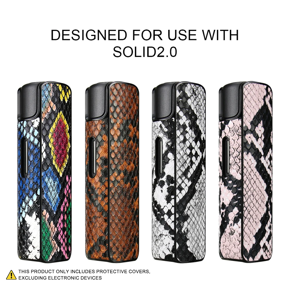 PU leather protective case suitable for LiL SOLID 2.0, featuring snake skin pattern to protect electronic cigarette accessories.
PU leather protective case suitable for LiL SOLID 2.0, featuring snake skin pattern to protect electronic cigarette accessories.