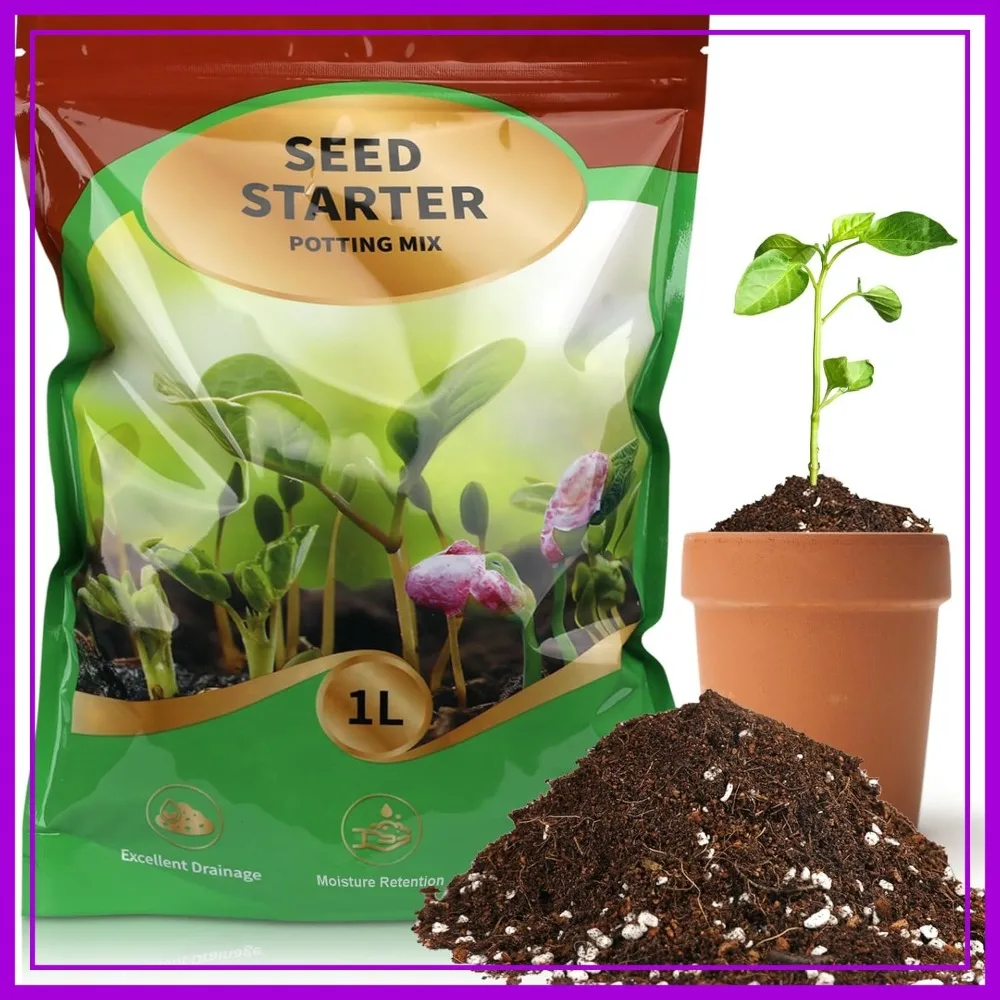 Seed Starting Potting Soil Mix 1qt for Germination, Loamy Compost Well-Drained for Vegetables, Flowers, Houseplants
Seed Starting Potting Soil Mix 1qt for Germination, Loamy Compost Well-Drained for Vegetables, Flowers, Houseplants