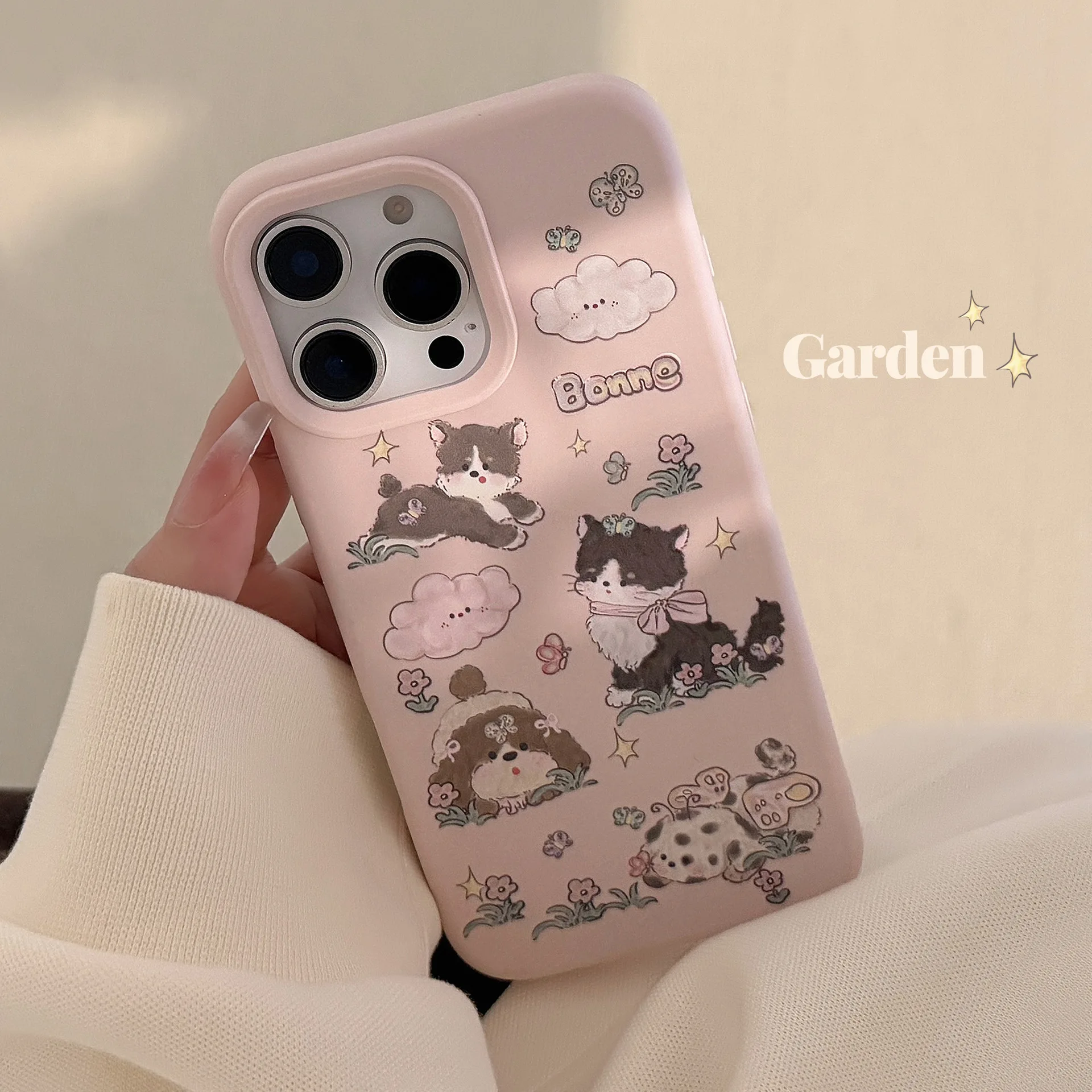 Korean Pink Cartoon Bow Kitten Puppy Pattern Phone Case For iPhone 11 12 13 14 15 16 17 Pro Max Shockproof Protective Soft Cover
Korean Pink Cartoon Bow Kitten Puppy Pattern Phone Case For iPhone 11 12 13 14 15 16 17 Pro Max Shockproof Protective Soft Cover