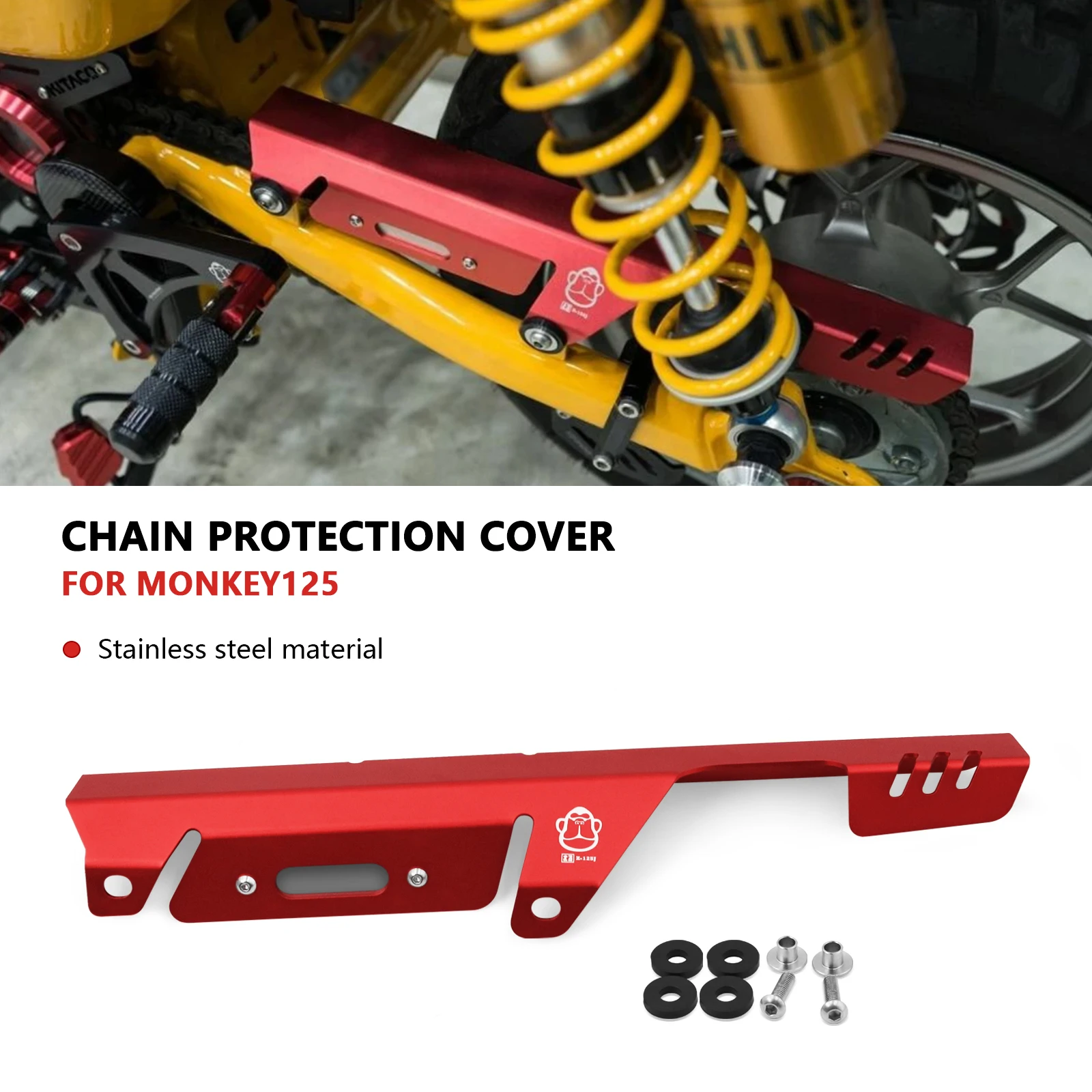 For Motorcycle Rear Chain Guard Protector Decoration Chain Sprocket Frame Cover Monkey125 2024 monkey 125 2018-2024
For Motorcycle Rear Chain Guard Protector Decoration Chain Sprocket Frame Cover Monkey125 2024 monkey 125 2018-2024