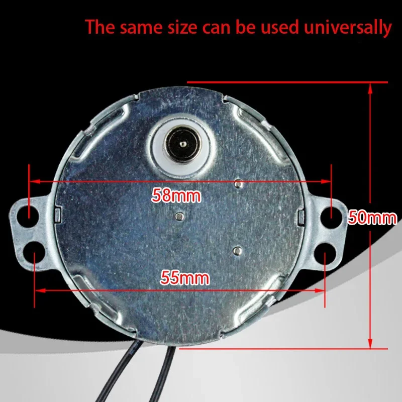 AC 220-240V Electric Fan parts Turntable 2.5/3r/min 4W shaft height 14mm
AC 220-240V Electric Fan parts Turntable 2.5/3r/min 4W shaft height 14mm