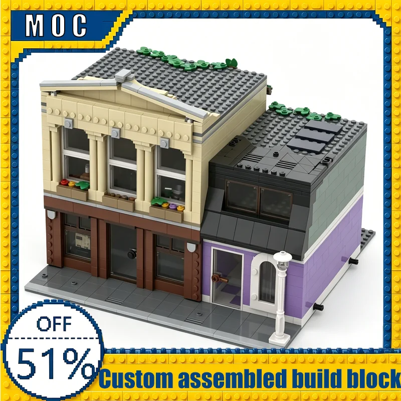 1315 Parts City Street Antique Shop Modular MOC Building Blocks Architecture Model Creative Assembly Educational Toys Girl Gifts
1315 Parts City Street Antique Shop Modular MOC Building Blocks Architecture Model Creative Assembly Educational Toys Girl Gifts